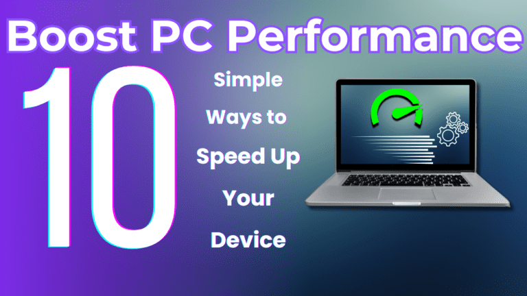 10 ways to boost PC Performance